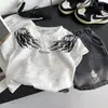 Conjunto de Verano para Niños 2026 Nuevo Estilo Niños Dibujos Animados Alas Plateadas Delgado Conjunto de Dos Piezas Elegante Moderno Venta al por Mayor