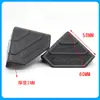 Protectores de Esquina de Plástico para Embalaje de Cajas de Envío Exprés, Protectores de Esquina de Plástico de Tres Lados, Protectores de Esquina Anticolisión para Muebles de Material en Lámina Transfronterizos, Negro