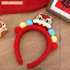 Nova Boneca de Pelúcia Festiva do Ano do Cavalo 2026 Acessórios de Cabelo Faixa de Cabeça Infantil Fofo Enfeites de Cabelo de Ano Novo Presilhas de Cabelo Atacado