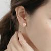 S999 Moda Viajero Planta Flor de Loto Arete Elegante Elegante Joyería para Orejas