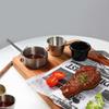 Molheira para Bife Restaurante Ocidental Prato de Molho de Aço Inoxidável Molheira Comercial Prato de Molho para Churrasco Molheira Prato de Molho
