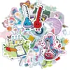 Compra Directa Transfronteriza de 50 Piezas de Divertidas Pegatinas Decorativas con Temas de Experimentos Químicos para Cuadernos, Diarios y Botellas de Agua