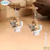 Pendientes Colgantes Gatito Espacial Transfronterizos Accesorios Sexy para el Día a Día y Fiestas Regalos de Navidad Adecuados para Mujeres Todas las Estaciones