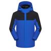 Chaqueta forrada de polar de otoño e invierno con logotipo personalizado ropa de trabajo cortavientos impermeable bordado para exteriores pedal montaña ropa imagen impresa