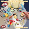 Muñeca de Crayon Shin-Chan de Estilo Clásico de Venta Caliente Nueva y Genuina con Hebilla de Correa de Mano Colgante para Bolso de Pareja de Moda Pequeño Regalo
