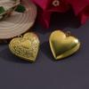 Colgante de caja de fotos con forma de corazón para hacer tú mismo, collar y suéter. Disponible en varios accesorios. Colgante de foto abierto.