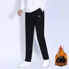 Pantalones deportivos casuales para hombre, gruesos con forro polar, para otoño e invierno, pierna recta, cómodos, que no hacen bolitas, adelgazantes y que alargan la figura, para uso deportivo y al aire libre.