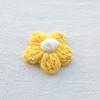 Bolsa de flor de pompón tejida a crochet de chenilla hecha a mano, accesorios para joyería y prendas, accesorios para joyería DIY