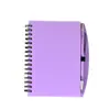 Cuaderno de espiral con bolígrafo en stock A6 color simple para estudiantes cuaderno de trabajo A5 copia blanda cuaderno de hojas sueltas horizontal