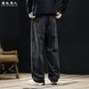 "Veludo Cotelê" Estilo Old Money Calças Casuais Retas Masculinas Outono Inverno Novo Soltas Algodão Puro Peso Pesado Lavadas Tamanho Plus Calças Longas