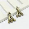 Atacado DIY acessórios de joias de liga esporte pingente de beisebol acessórios de joias 13 * 19mm 8101