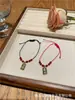 Pulseira de caractere chinês fu estilo novo da moda outono e inverno 2023 Nova pulseira de casal de luxo leve simples versátil da moda