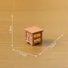 Novo produto transfronteiriço micro-paisagem Sudeste Asiático série de móveis realistas cenário de casa de bonecas decorações DIY pequenos ornamentos de mesa