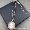 Novo Conjunto de Pérolas Barrocas, Concha Personalizada com Incrustação Completa de Diamantes, Joias de Banquete de Luxo Europeias e Americanas, Conjunto de Quatro Peças