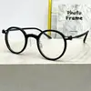 Gafas transparentes de moda estilo Blackout Storm con montura redonda de TR90, monturas de gafas de alta gama retro punk modernas para mujeres y hombres