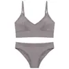 Conjunto de Dos Piezas Básico de Color Sólido Simple de Verano Estilo Básico Diario para el Hogar Casual Cómodo Conjunto de Lencería para Mujer con Tirante Fino