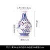 Jarrón de porcelana azul y blanco dibujado a mano por un viejo artesano, jarrón antiguo chino para sala de estar, porche, porcelana de boutique