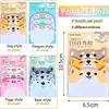 Notas Adhesivas de Combinación de Animales de Dibujos Animados Más Vendidas Transfronterizas, Notas Adhesivas de Forma Especial, Pegatinas Indicadoras Lindas, Pegatinas Infantiles con Adhesivo Fuerte