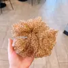 Diadema de Organza con Estampado de Leopardo Atmosférico para Peinados de Moño, Lazo para el Cabello Dulce y Genial para Chicas Atrevidas, Accesorio para Cola de Caballo