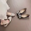 Mocasines de cuña oculta estilo francés para mujer, corte bajo, Otoño 2026, absolutamente deslumbrantes, con pedrería, para usar con faldas, mocasines, para el trabajo, zapatos de mujer talla grande