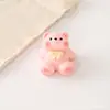Accesorios de Resina Oso con Lazo 5 Colores Comida en Miniatura Simulación Juguetes Llavero DIY Imán para Nevera Adorno para Coche