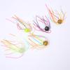 Cebo para Barba Redondo con Cuentas Dados Hechos a Mano Caucho Cebo para Lubina Color Mixto Suave y Duradero Equipo de Pesca para Exteriores Pez