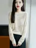 [Directo del Fabricante] Suéter de mujer con bloques de color, de un solo hombro, manga murciélago, top fino de punto para otoño, diseño de moda con huecos