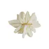 Elegante Presilha de Cabelo Flor de Chiffon para Mulheres, Presilha de Rabo de Cavalo de Verão para a Parte de Trás da Cabeça, Simples Presilha de Mola Acessório de Cabelo, Item Popular de Verão