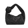 Moda strass bolsa de mão líquido diamante deusa net envelope vermelho rei axila saco bolsa bolsa de mão DIY saco de diamante