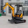 Fabricantes de Excavadoras Pequeñas Excavadora sin Cola de 2.5 Toneladas Excavadora Hidráulica de Oruga para Ingeniería Agrícola Exportaciones