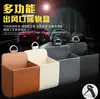 Bolsa para artículos varios de salida de aire de coche caja de almacenamiento de coche caja de almacenamiento de coche bolsa colgante caja de almacenamiento de salida de aire de piel de cordero