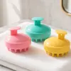 Cepillo Masajeador de Champú de Silicona, Cepillo Suave para Limpieza del Cuero Cabelludo con Champú y Ducha, Venta al por Mayor para Salones de Belleza, En Stock Dropshipping