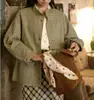 Chaqueta de trabajo retro estilo francés con cuello alto para mujer, nueva de otoño de 2026, top holgado de corte slim