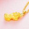 Colgante de lingote de oro de celebridades en línea del mismo estilo, oro de arena de Vietnam, chapado en oro sólido esmerilado, colgante de oro real 999