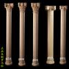 Columna de Borde de Gabinete Tablero Plano Madera Maciza Columna Romana Personalizada Boca Mate Decorativa Roble Rojo Fresno Estilo Europeo Madera Decorativa