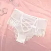 Panty de Encaje para Mujer de Cintura Alta Control de Abdomen con Tira Cruzada Sexy Extra Caliente de Triángulo Talla Grande Amazon Comercio Exterior
