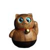 Suministro de Vaso de Madera de Nanmu Dorado de Sichuan con Forma de Gato, Juguete Creativo, Adorno de Mano, Colgante para Teléfono Móvil
