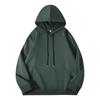 Primavera e Outono 260g Pequeno terry Solto Crewneck Hoodie Ombro Suéter de Algodão Masculino e Feminino Mesmo Manga Comprida DIY Impressão
