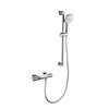 Juego de ducha de temperatura constante redondo de cobre macizo moderno y simple al por mayor, grifo portátil simple para ducha de baño