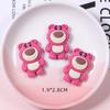 Lindo Animal de Dibujos Animados Oso Cerdito Conejo diy Pegamento Crema Funda para Teléfono Titular Horquilla Accesorios Resina Accesorios