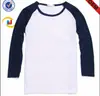 T-shirt casual masculina fina algodão pescoço redondo cor combinando ombro manga comprida T-shirt para figura impressão publicidade logotipo multi-cor