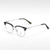 Montura de gafas de metal para cejas de estilo business casual M2975, montura completa, elegantes para hombre, se pueden adaptar para gafas de miopía, venta al por mayor de fábrica