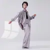 Pantalones de Práctica de Danza Moderna para Mujer, Estilo Nuevo Holgados Rectos de Pierna Ancha, Pantalones de Danza para Presentación Diaria de Danza Clásica China