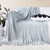 Manta Fresca Estilo Nórdico com Borlas Manta de Sofá Cobertor Xale de Luxo Leve Manta de Fim de Cama Manta Verde para Pousada Toalha de Fim de Cama