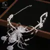 Collar Gargantilla de Plumas con Perlas Estilo Bosque Blanco Personalizado Hecho a Mano de Nuevo Estilo para Novias, Sesiones de Fotos de Boda y Accesorios de Vestido, Multicapa