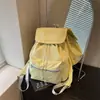 Bolso casual transfronterizo de gran capacidad para mujer, mochila simple de color liso nueva de verano 2026, mochila escolar para estudiante, bolso de viaje