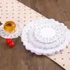 Base de Flor de Papel Renda Papel Absorvente de Óleo Papel para Fritura Doméstica Bolo Pão Papel Base de Flor Redonda Oval Papel Manteiga