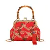 Bolsa de Concha Bordada Nova 2026 para Mulheres, Bolsa de Ombro Único Transversal, Estilo Nacional, Novo Estilo Chinês, Bolsas Transfronteiriças