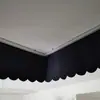 Cortina Anti-Fuga de Luz Protetor Solar Bloqueio Superior Barra Romana Topo Adesivo Velcro Opaco Instalação Sem Furos