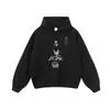 Sudadera con capucha de marca americana de moda transfronteriza, estilo retro lavado desgastado, algodón pesado, corte holgado casual para hombre y mujer, manga larga